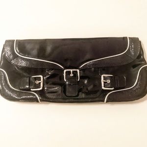 Ted Baker oversized patent clutch